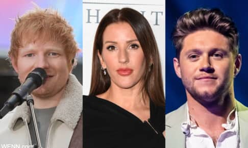 左からエド・シーラン、エリー・ゴールディング、ナイル・ホーラン Photo: Jonathan Hordle/ITV/Shutterstock, Brian J Ritchie/Hotsauce/Shutterstock