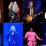 （左上から時計回り）バッド・バニー、メアリー・J. ブライジ、ブランディ・カーライル、ルーク・コムズ、スティーヴ・レイシー、リゾ、キム・ペトラス、サム・スミス Photo： Getty Images