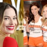 マーゴット・ロビー（Photo: Anthony Harvey/Shutterstock）と、フーターズ・ガール（Photo: Startraks/Shutterstock）