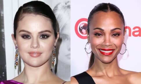 セレーナ・ゴメス（Photo: Photo: Photo: Matt Baron/BEI/Shutterstock）と、ゾーイ・サルダナ（Photo: Image Press Agency/NurPhoto/Shutterstock）