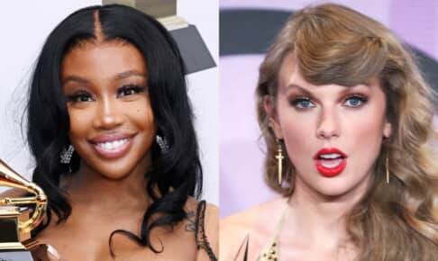 シザ（Photo: David Fisher/Shutterstock）と、テイラー・スウィフト（Photo: Chelsea Lauren/Shutterstock）