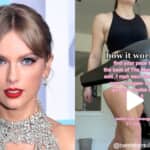 テイラー・スウィフトと、アリー・ベネットのTikTok Photo: Stephen Lovekin/Shutterstock, @benntheredonethat / TikTok