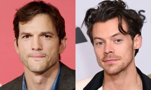 アシュトン・カッチャーと、ハリー・スタイルズ Photo: Rob Latour/Shutterstock, David Fisher/Shutterstock
