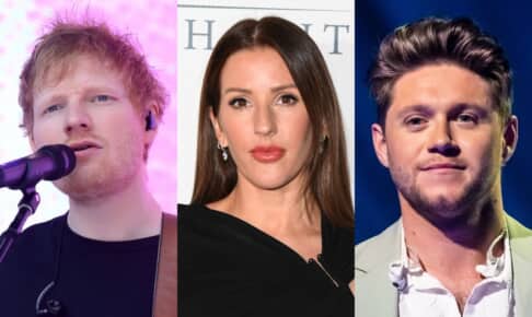 左からエド・シーラン、エリー・ゴールディング、ナイル・ホーラン Photo: Jonathan Hordle/Global/Shutterstock, Jonathan Hordle/ITV/Shutterstock, Brian J Ritchie/Hotsauce/Shutterstock