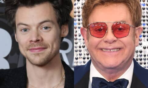 ハリー・スタイルズとエルトン・ジョン photo : Anthony Harvey/Shutterstock James, Veysey/Shutterstock