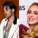 ハリー・スタイルズと、アデル Photo: Rob Latour/Shutterstock, David Fisher/Shutterstock
