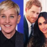 エレン・デジェネレス（左）、ヘンリー王子とメーガン妃 photo : Alexi Lubomirski/Shutterstock, Shutterstock