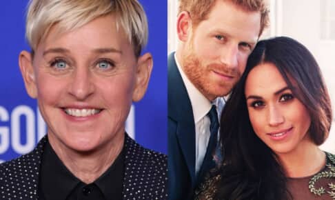 エレン・デジェネレス（左）、ヘンリー王子とメーガン妃 photo : Alexi Lubomirski/Shutterstock, Shutterstock