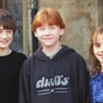 左からダニエル・ラドクリフ、ルパート・グリント、エマ・ワトソン（2001年） Photo: Shutterstock