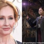 J.K.ローリングと、「ホグワーツ・レガシー」 Photo: Anthony Harvey/Shutterstock, @hogwartslegacy / Instagram