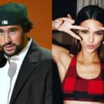 バッド・バニー（左）、ケンダル・ジェンナー Photo： Rob Latour/Shutterstock, @kendalljenner / Instagram