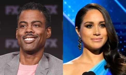 クリス・ロックと、メーガン妃 Photo: Frank Micelotta/FX/Picturegroup/Shutterstock, Earl Gibson III/Shutterstock