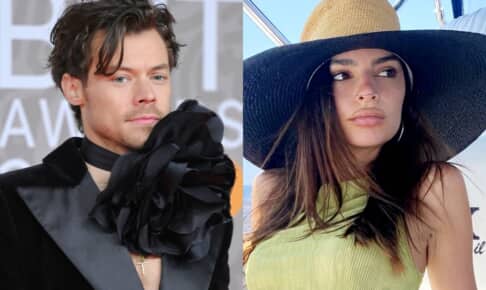 ハリー・スタイルズ（左）、エミリー・ラタコウスキー Photo： David Fisher/Shutterstock, @emrata / Instagram