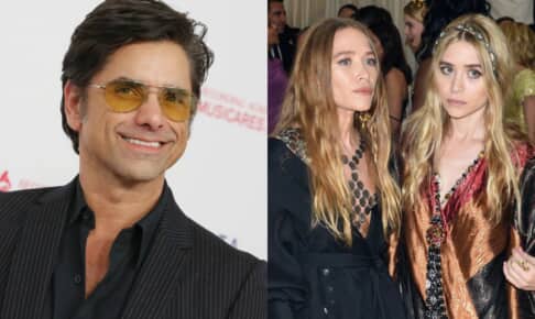 ジョン・ステイモス（左）、オルセン姉妹 Photo： Matt Baron/Shutterstock, Andrew H Walker/Shutterstock