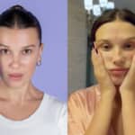 「ニキビ顔」を公開したミリー・ボビー・ブラウン @florencebymills, @milliebobbybrown / Instagram