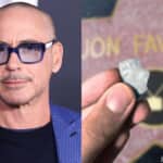 ロバート・ダウニー・Jr.と、彼が噛んだとされるガム Photo: Image Press Agency/NurPhoto/Shutterstock, jirand-1787 / eBay