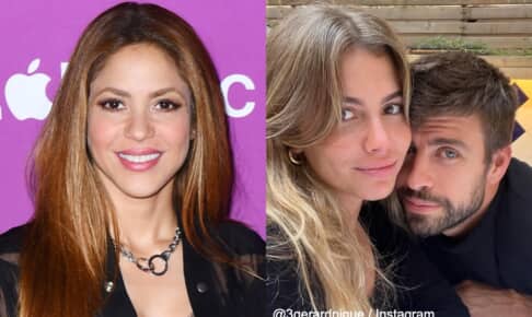 左からシャキーラ、クララ・チア・マルティ、ジェラール・ピケ Photo: James Veysey/Shutterstock, @3gerardpique / Instagram