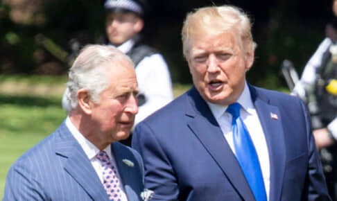 チャールズ国王と、ドナルド・トランプ Photo: Shutterstock