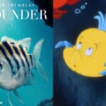 実写版のフランダーと、アニメ版のフランダー Photo: @Disney / Twitter, Moviestore/Shutterstock