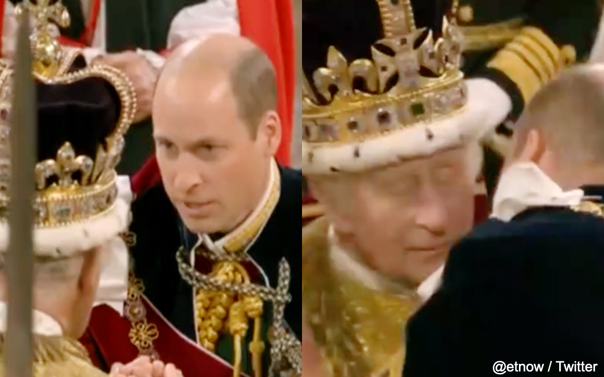戴冠式でのチャールズ国王とウィリアム皇太子