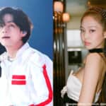 BTS V（左）とBLACKPINK ジェニー @bangtan.official / Facebook, @jennierubyjane / Instagram