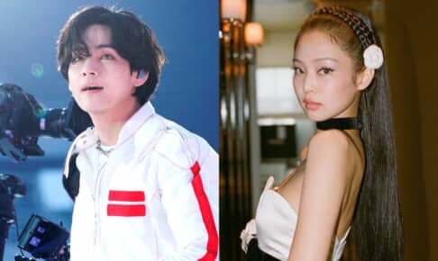 BTS V（左）とBLACKPINK ジェニー @bangtan.official / Facebook, @jennierubyjane / Instagram