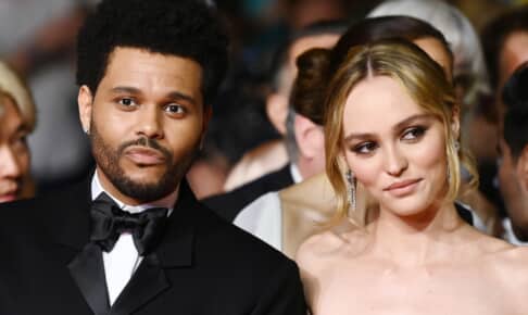 ザ・ウィークエンドと、リリー＝ローズ・デップ Photo: David Fisher/Shutterstock