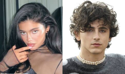 カイリー・ジェンナー（左）、ティモシー・シャラメ Photo： @kyliejenner / Instagram, Marco Provvisionato/ipa-agency/Shutterstock