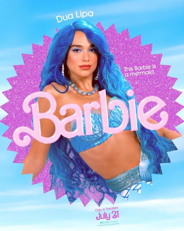 本作にも出演しているデュア・リパ @barbiethemovie / Instagram