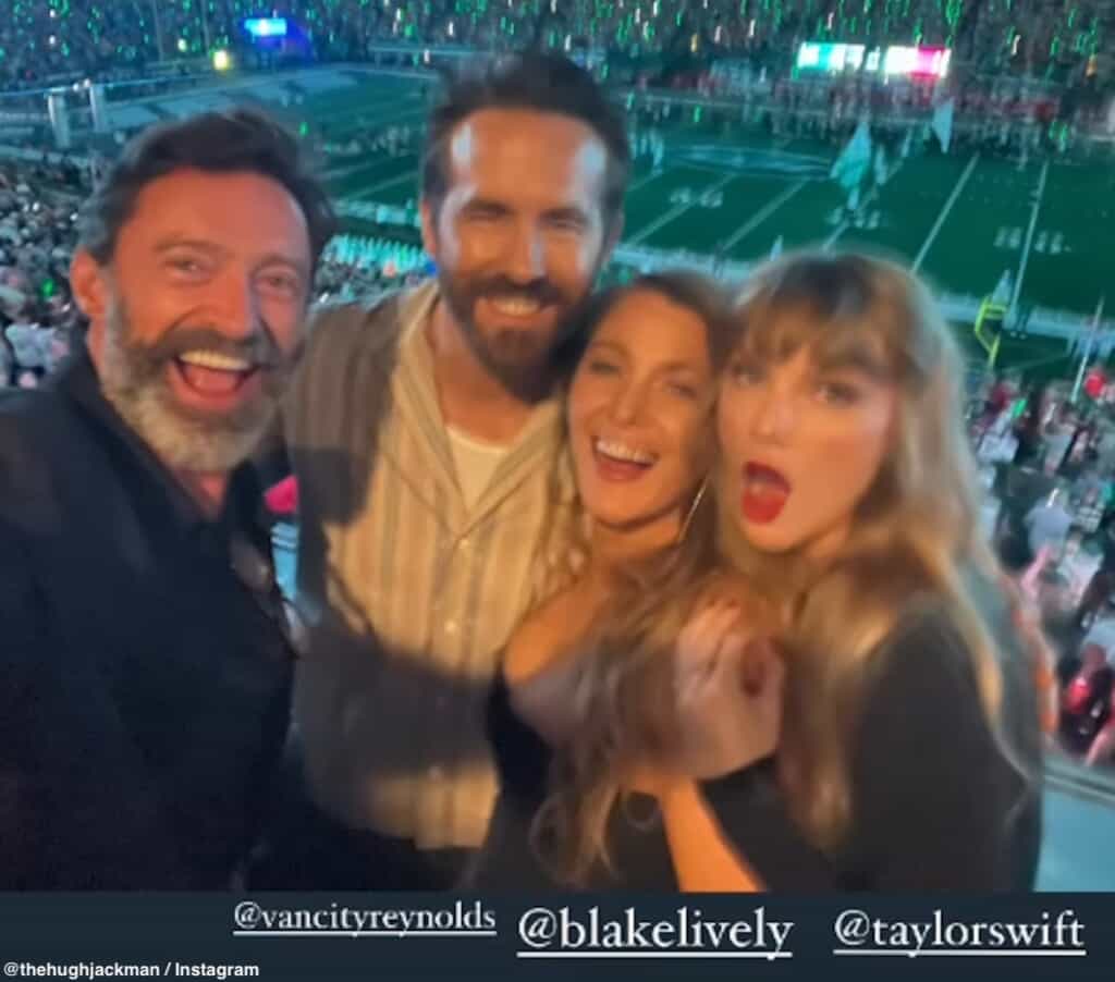 テイラー・スウィフト、ブレイク・ライブリーなど豪華メンバーを連れてNFL試合をエンジョイ! 交際がウワサされている人気選手を応援[写真・動画