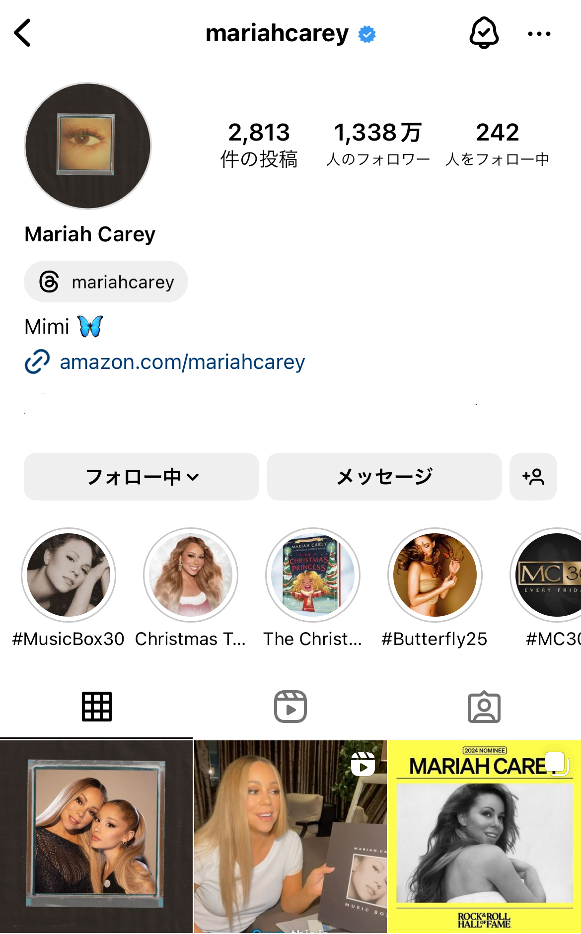 @mariahcarey / Instagram