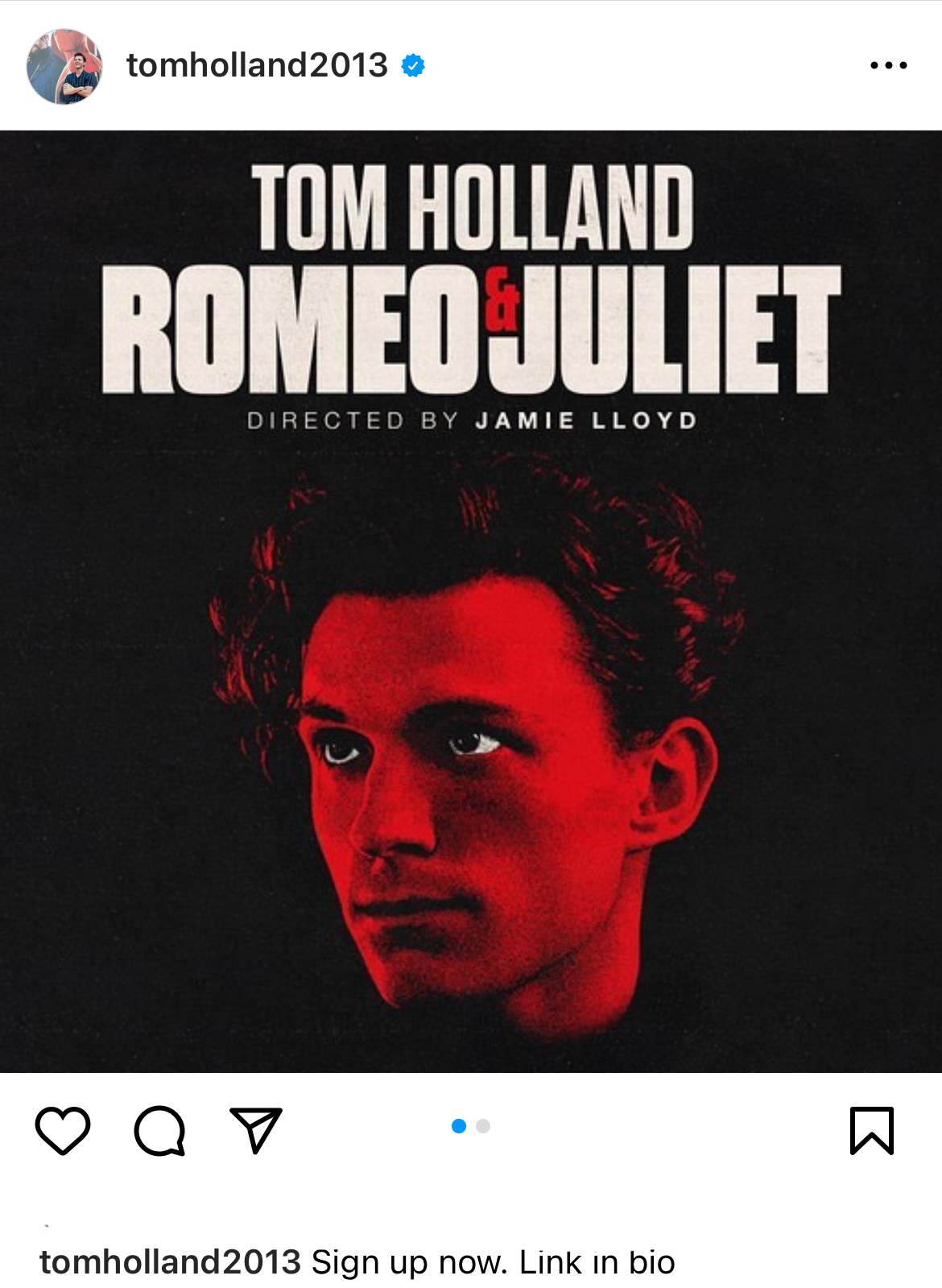 @tomholland2013 / Instagram