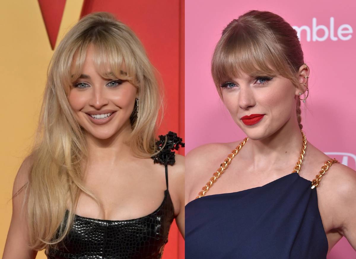 サブリナ・カーペンター（左）、テイラー・スウィフト（右） Featureflash Photo Agency, DFree / Shutterstock.com